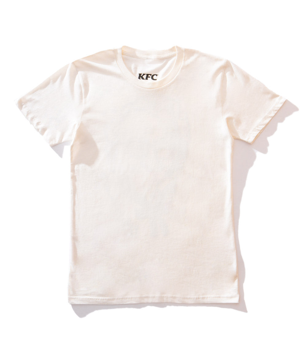 front view of KFC white t shirt
