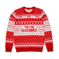 KFC red and white christmas jumper with 'Tis the seasonings' message