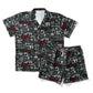 KFC faded black patterned shirt and matching shorts