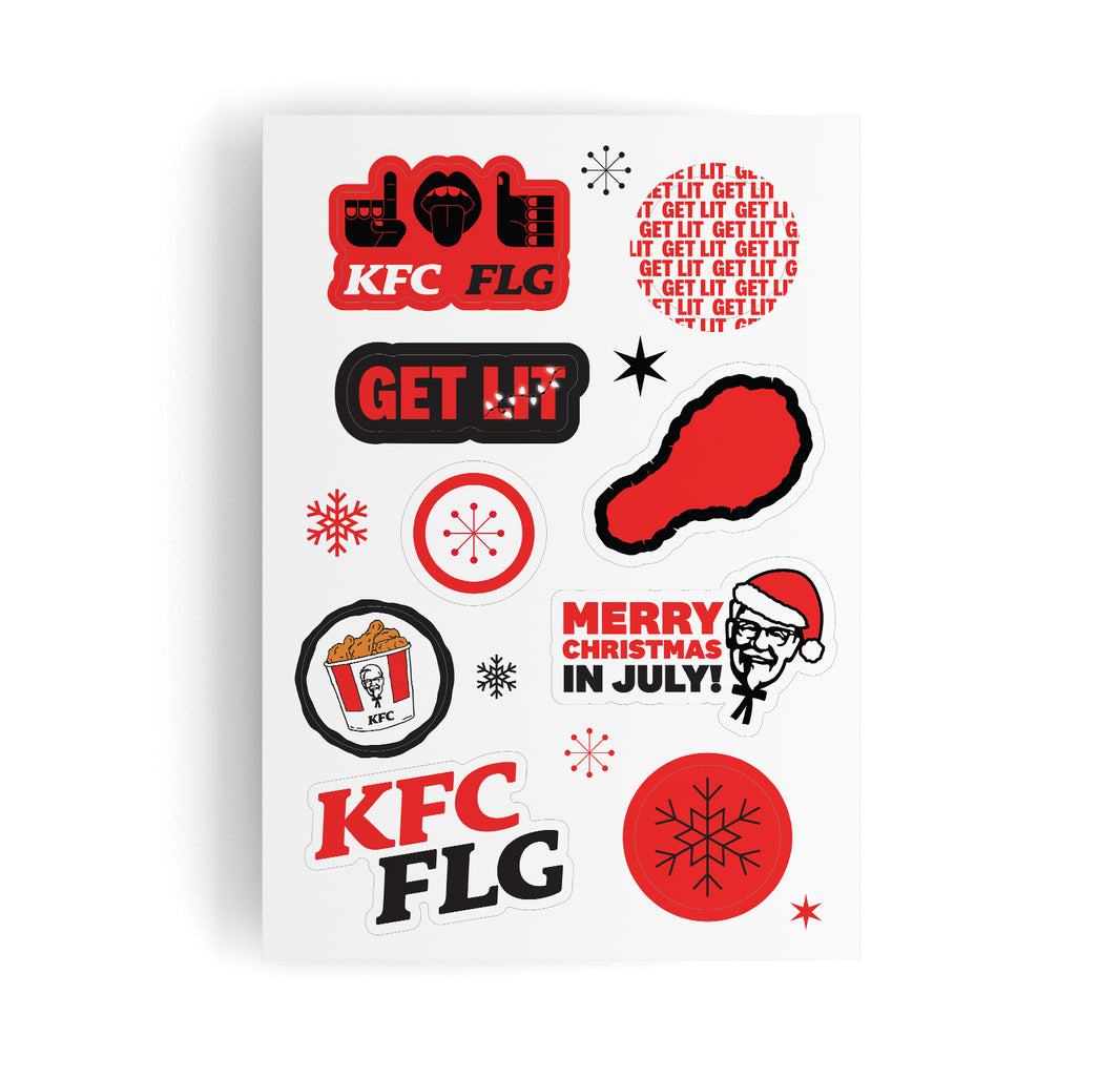 Kfc Counter Sticker KFC Christmas in July Merch | Hoodies, Jumpers & More | KFC Australia ...