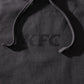 close up of Black KFC hoodie with black KFC logo